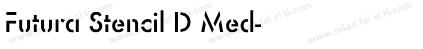 Futura Stencil D Med字体转换